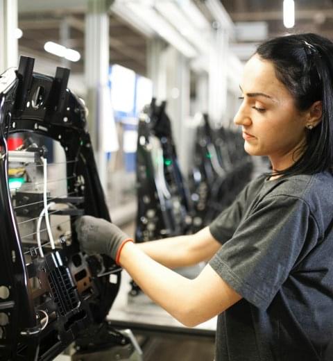 The production process of car seats