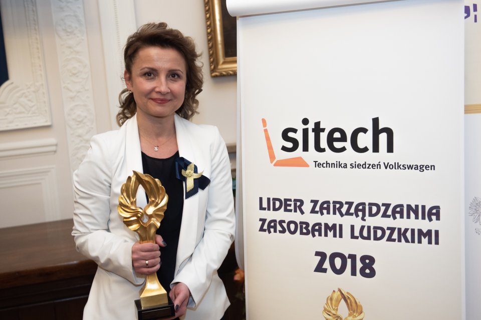 Złota Statuetka oraz tytuł Lidera Zarządzania Zasobami Ludzkimi 2018 dla SITECH Sp. z o.o. 